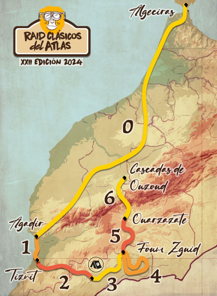 Recorrido 22 Raid Clásicos del Atlas